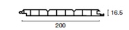 Mammut 200 S 0615    (200 mm Deckbreite )